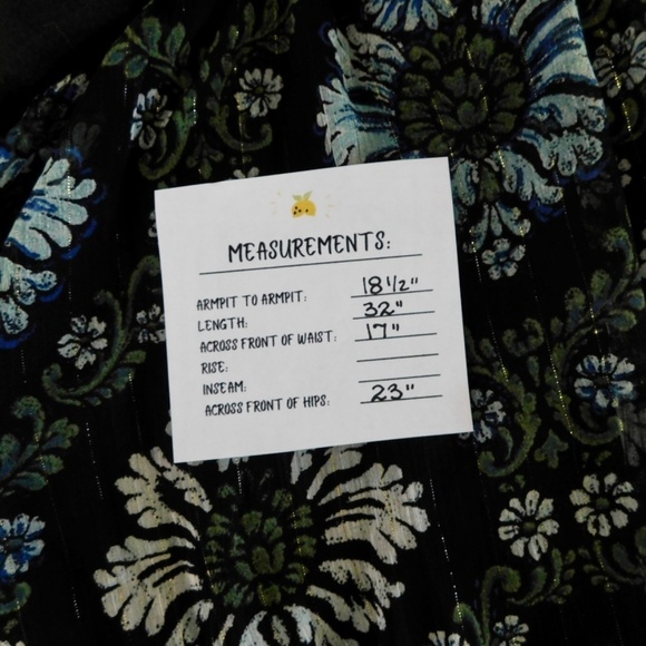 ZARA Velvet Vest Metallic Floral Print Dress Retro Ruffle Chic 8778/242 Large - Picture 16 of 16